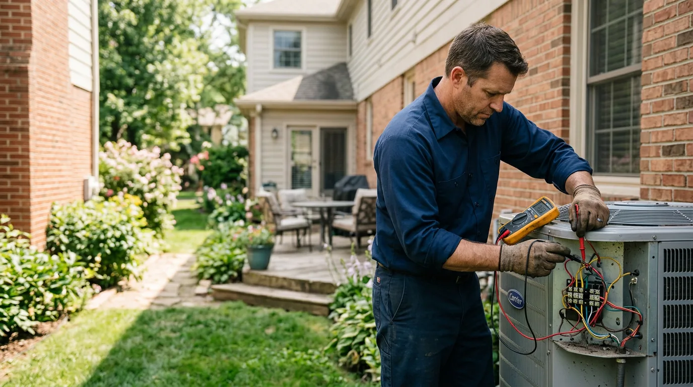 HVAC technician working near Bakersfield, MO